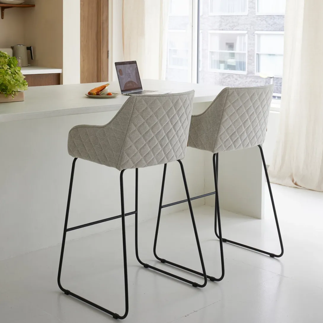 Barstoel Frisco Drive, Fabulous Flax, Linnen