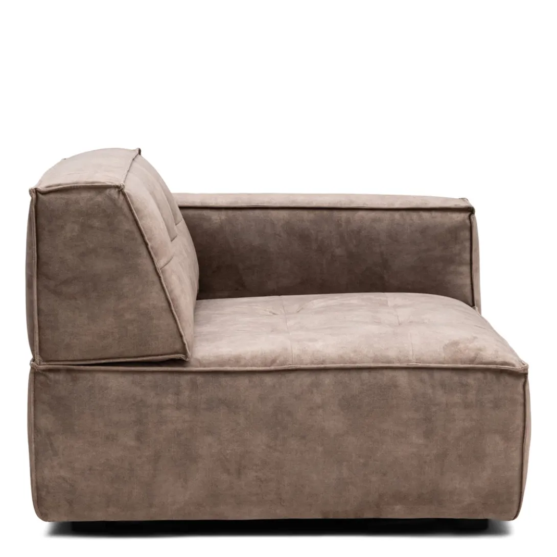 Brandon Corner Arm R Vel CafeLatte