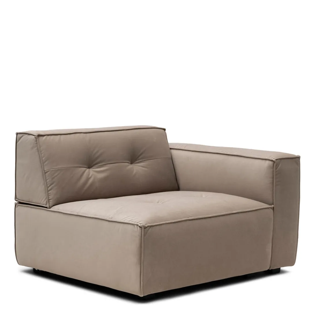 Brandon Corner Arm R Light Taupe