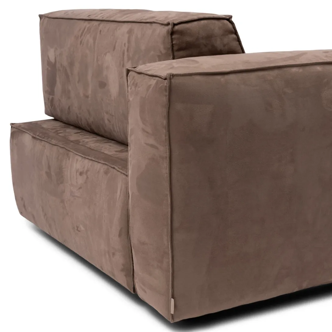 Brandon Corner Arm Left, scottish suede, liver