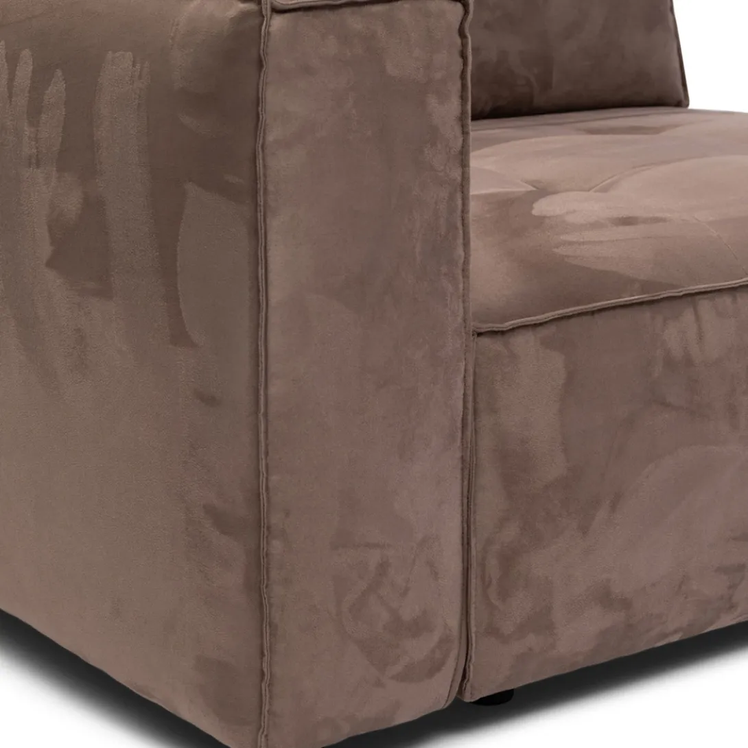 Brandon Corner Arm Left, scottish suede, liver