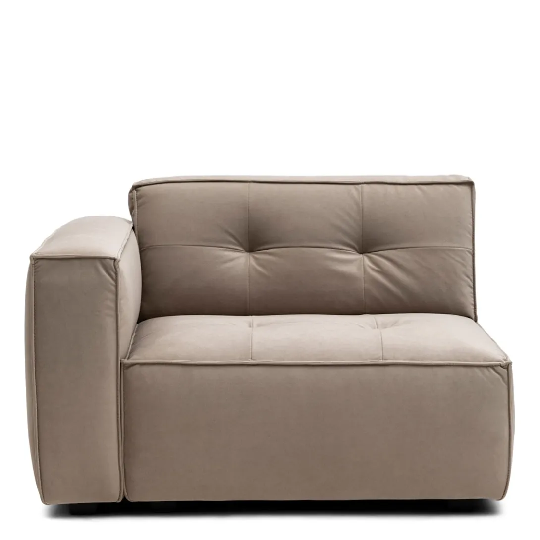 Brandon Corner Arm L Light Taupe