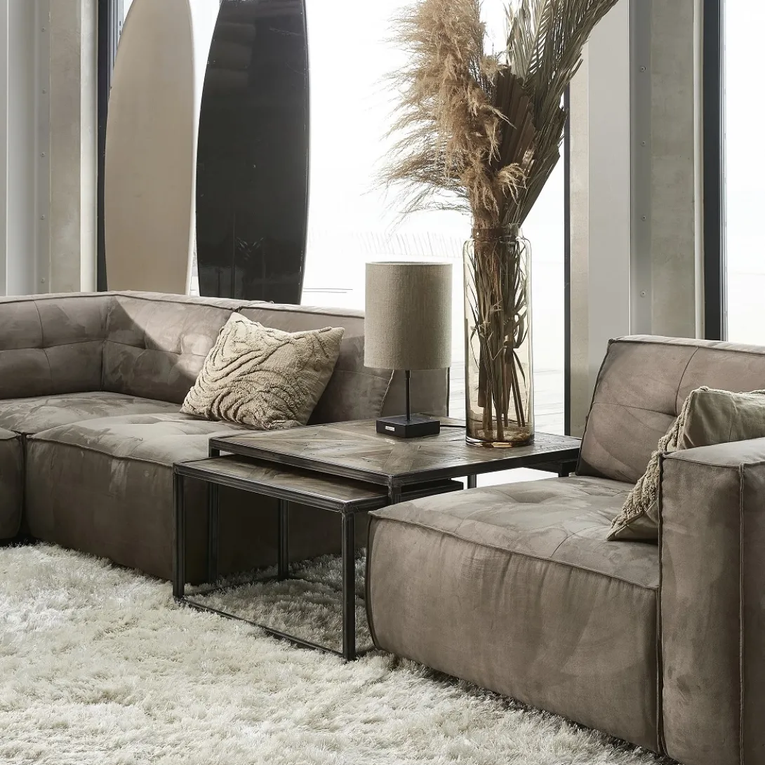 Brandon Corner, velvet, grimaldi grey