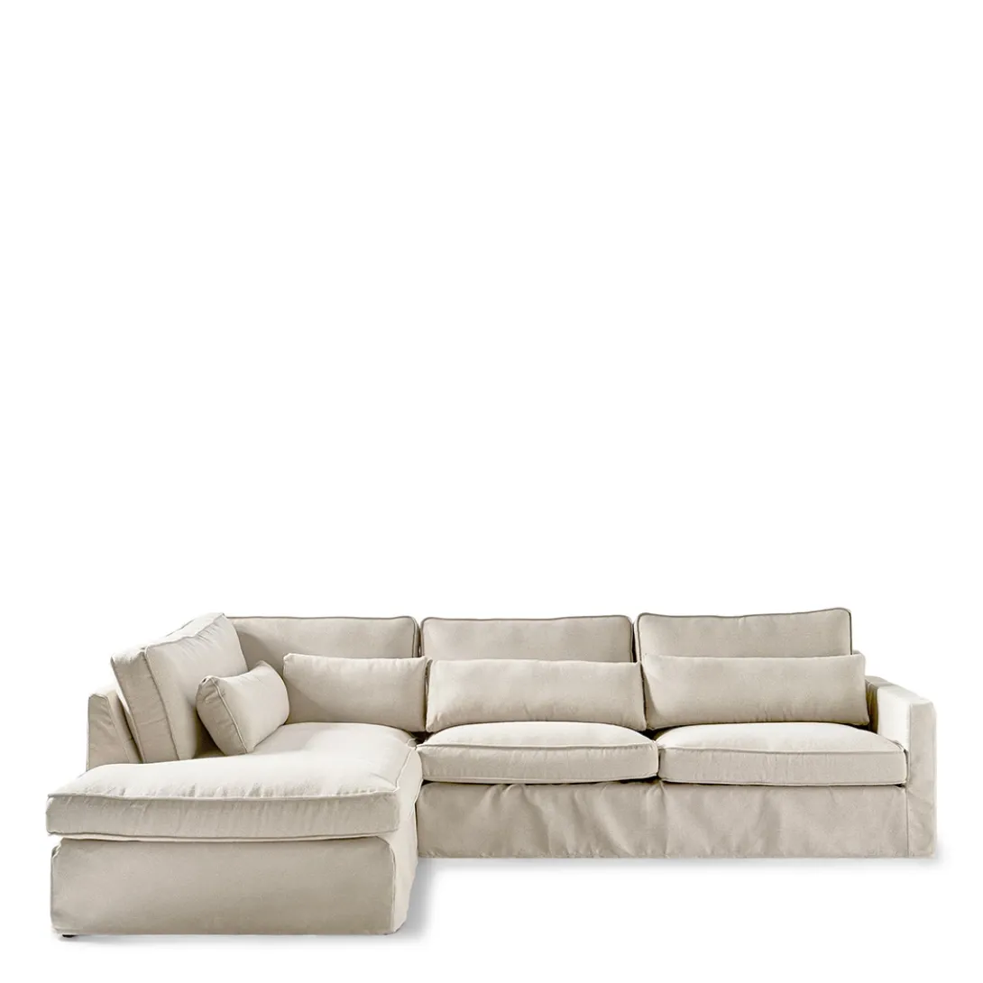 Chaise Longue Bank Links Brompton Cross, Flanders Flax