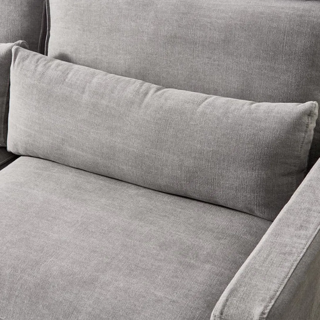 Chaise Longue Bank Links Brompton Cross, Flanders Flax