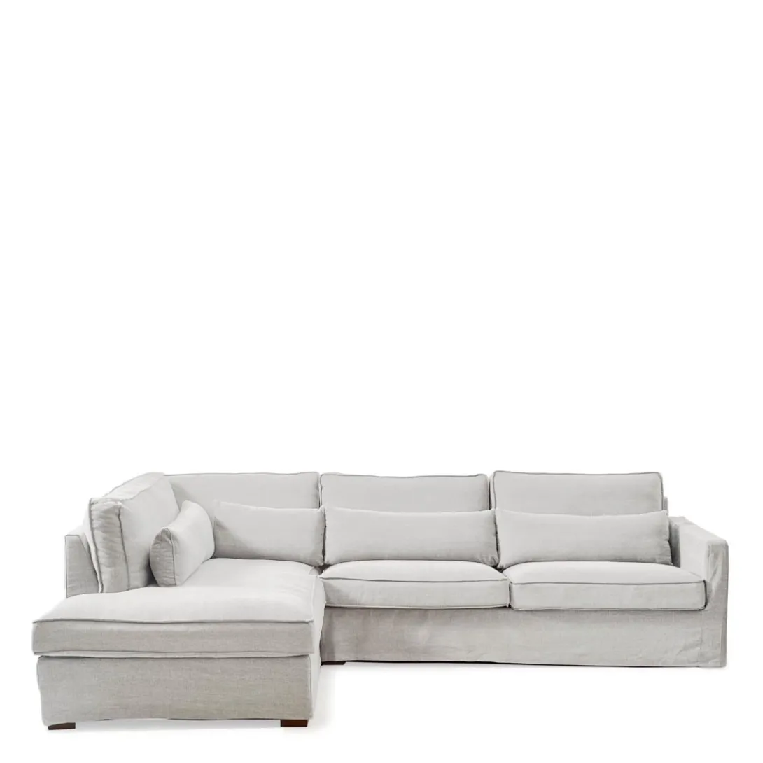 Chaise Longue Bank Links Brompton Cross, Ash Grey