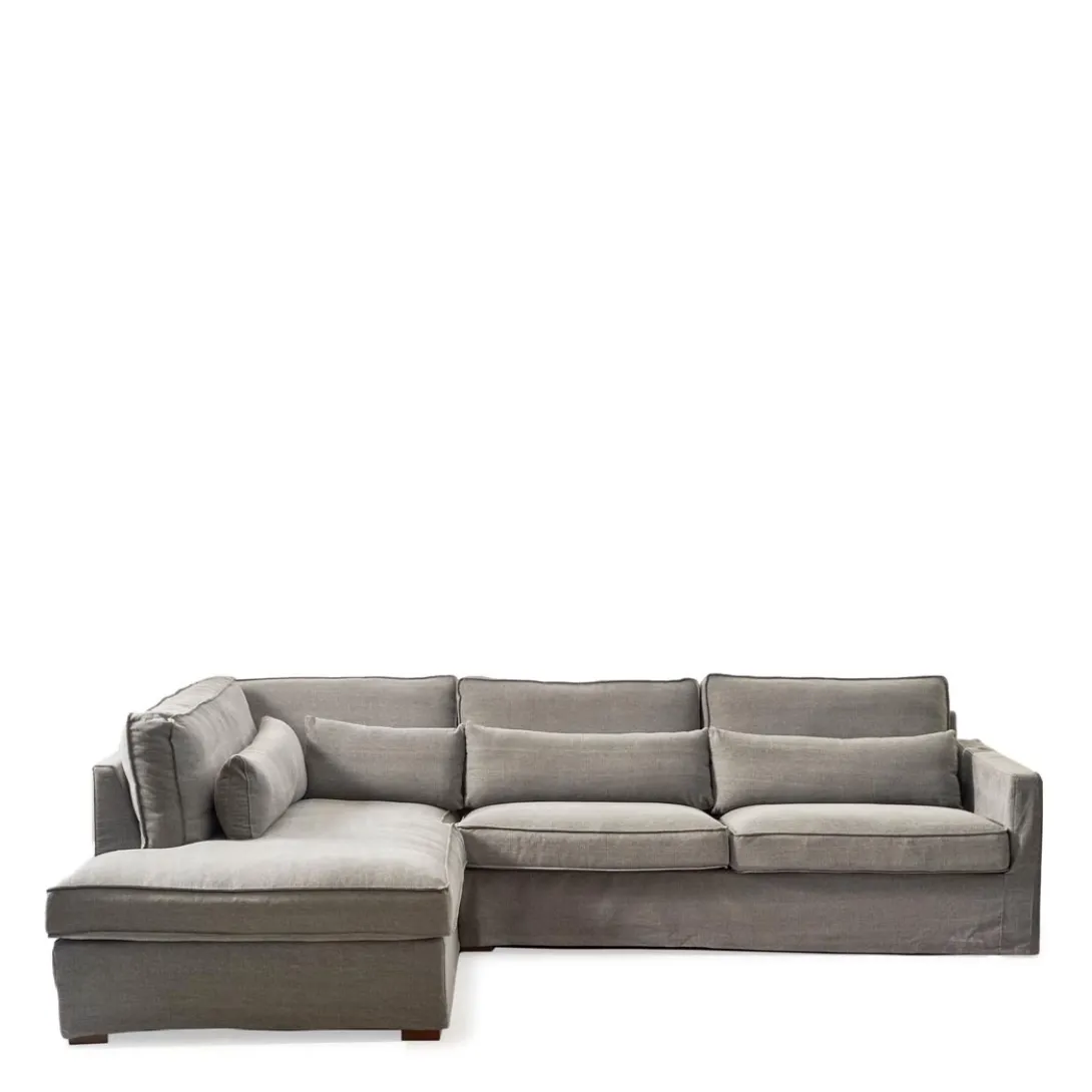 Chaise Longue Bank Links Brompton Cross, Grey