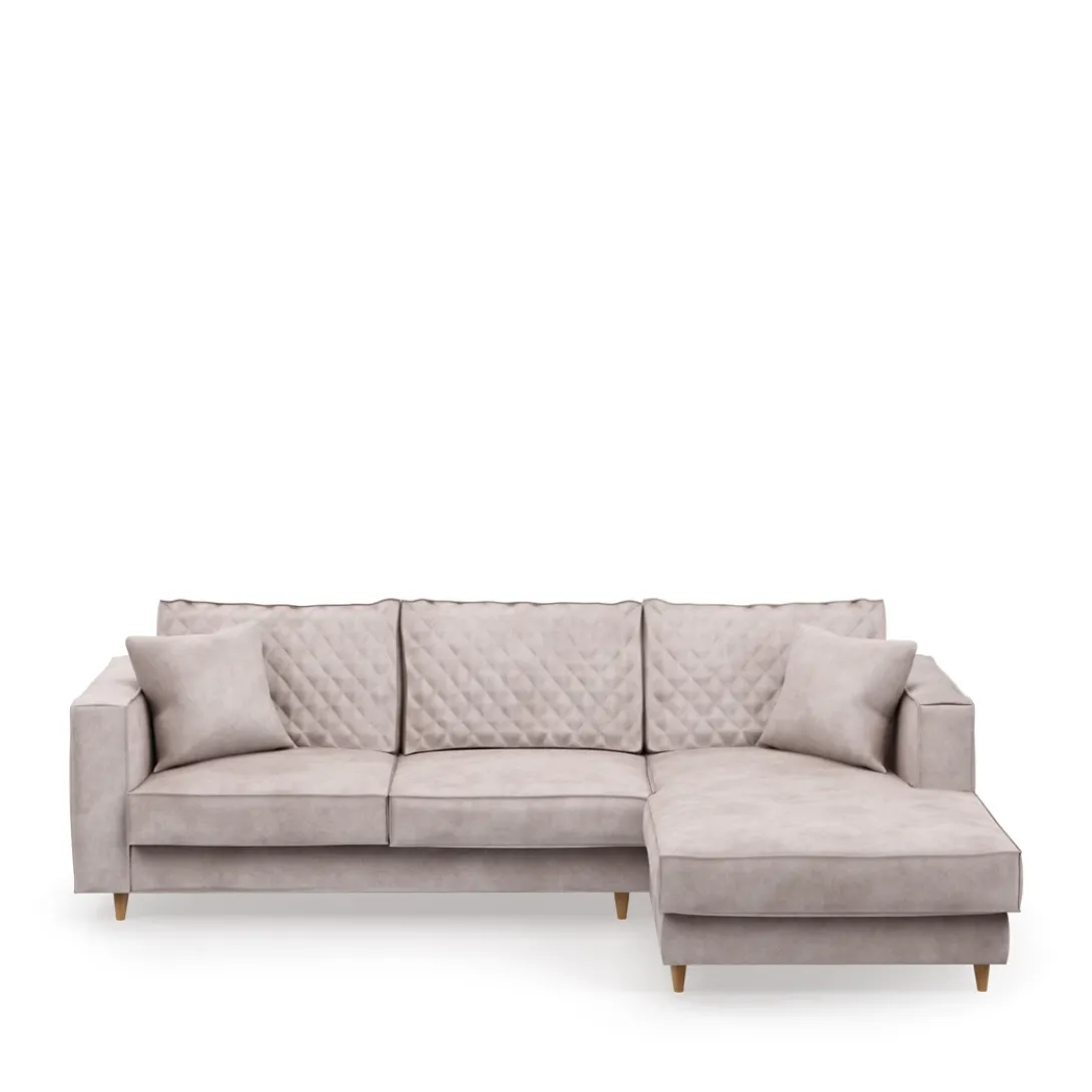 Chaise Longue Bank Rechts Kendall, Ivory