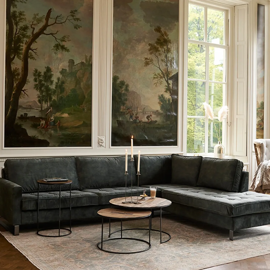 Chaise Longue Bank Rechts West Houston, Flanders Flax