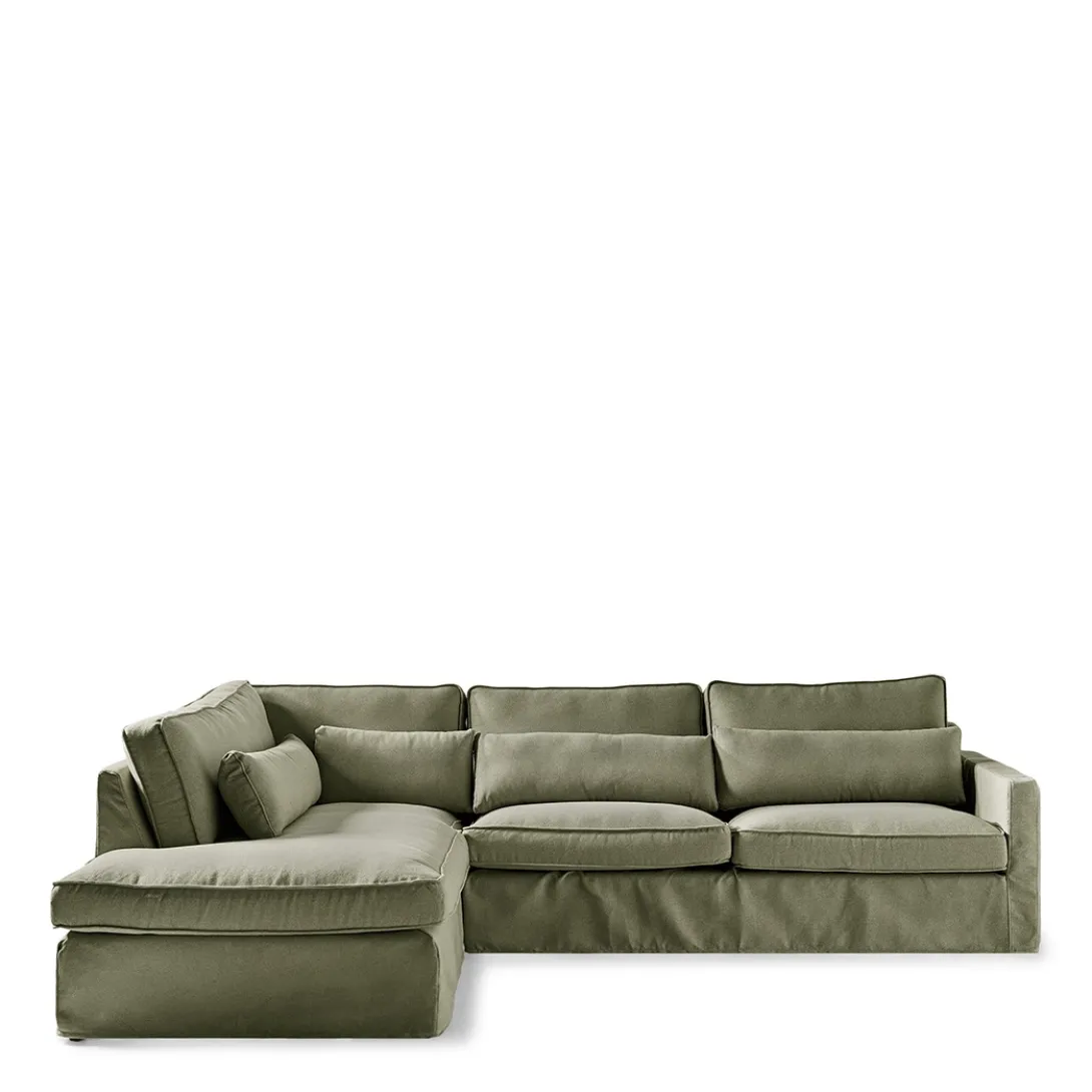 Chaise Longue Bank Links Brompton Cross, Forest Green