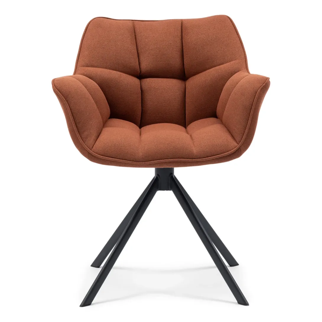 Draaibare eetkamerstoel Carnaby, Bruin