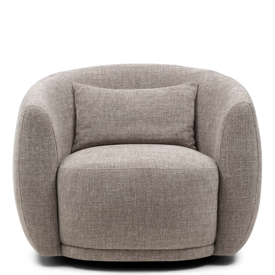 Draaibare fauteuil Leonardo, Taupe