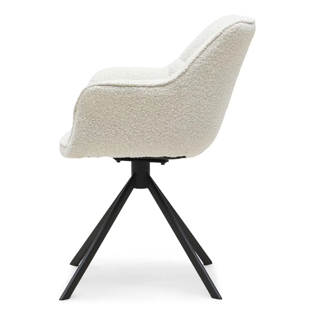 Eetkamerstoel, Carnaby, White Sand