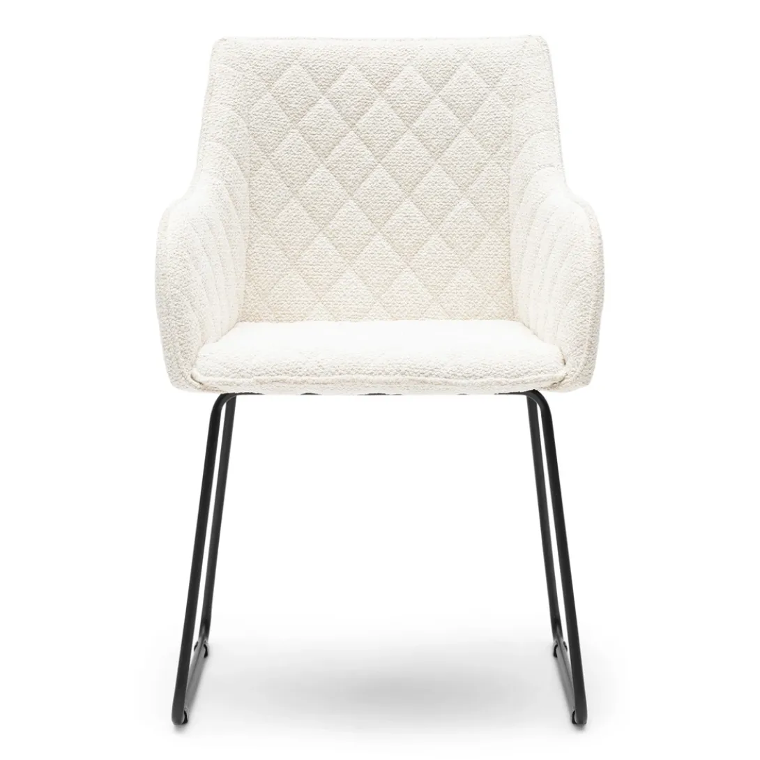 Eetkamerstoel met armleuning Frisco Drive, Simply White