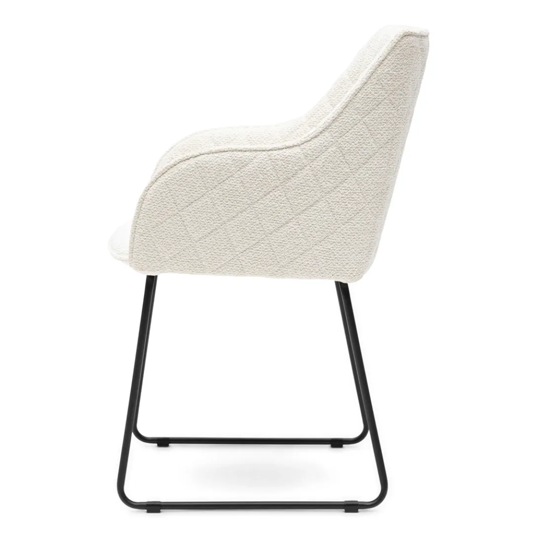 Eetkamerstoel met armleuning Frisco Drive, Simply White