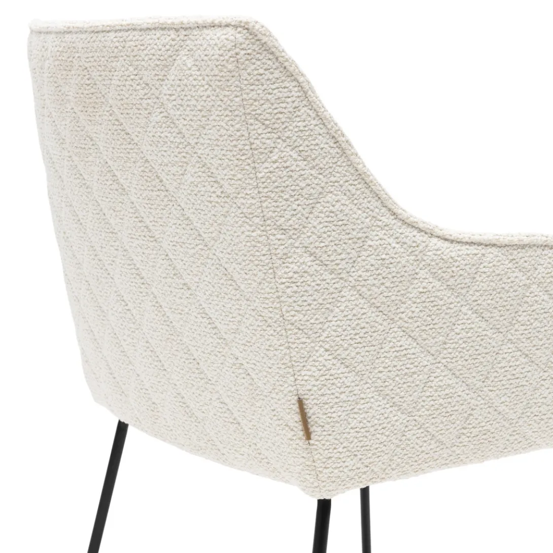 Eetkamerstoel met armleuning Frisco Drive, Simply White