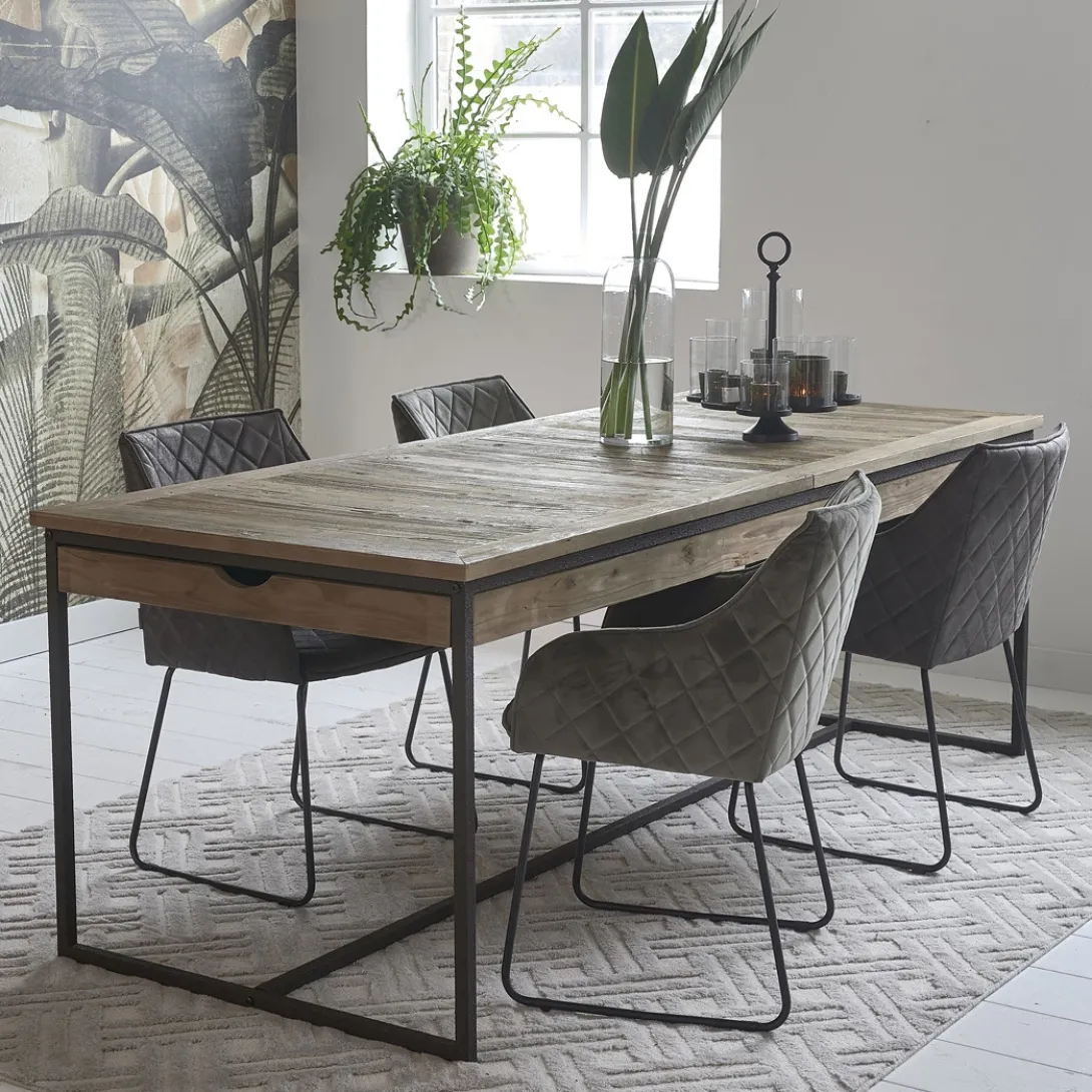 Eettafel Shelter Island, 220/300x90 cm