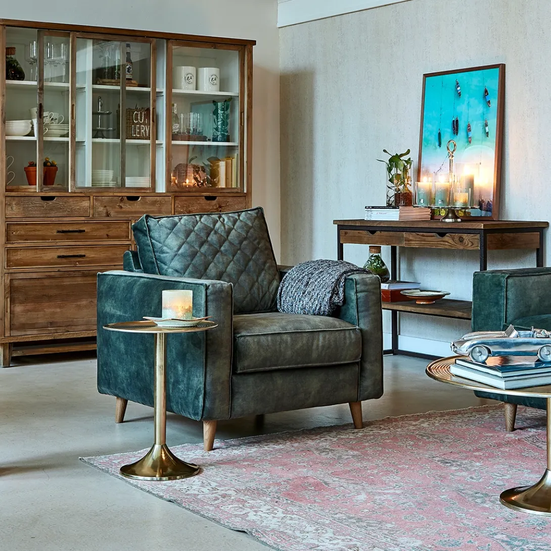 Fauteuil Kendall, Grey, Washed Cotton