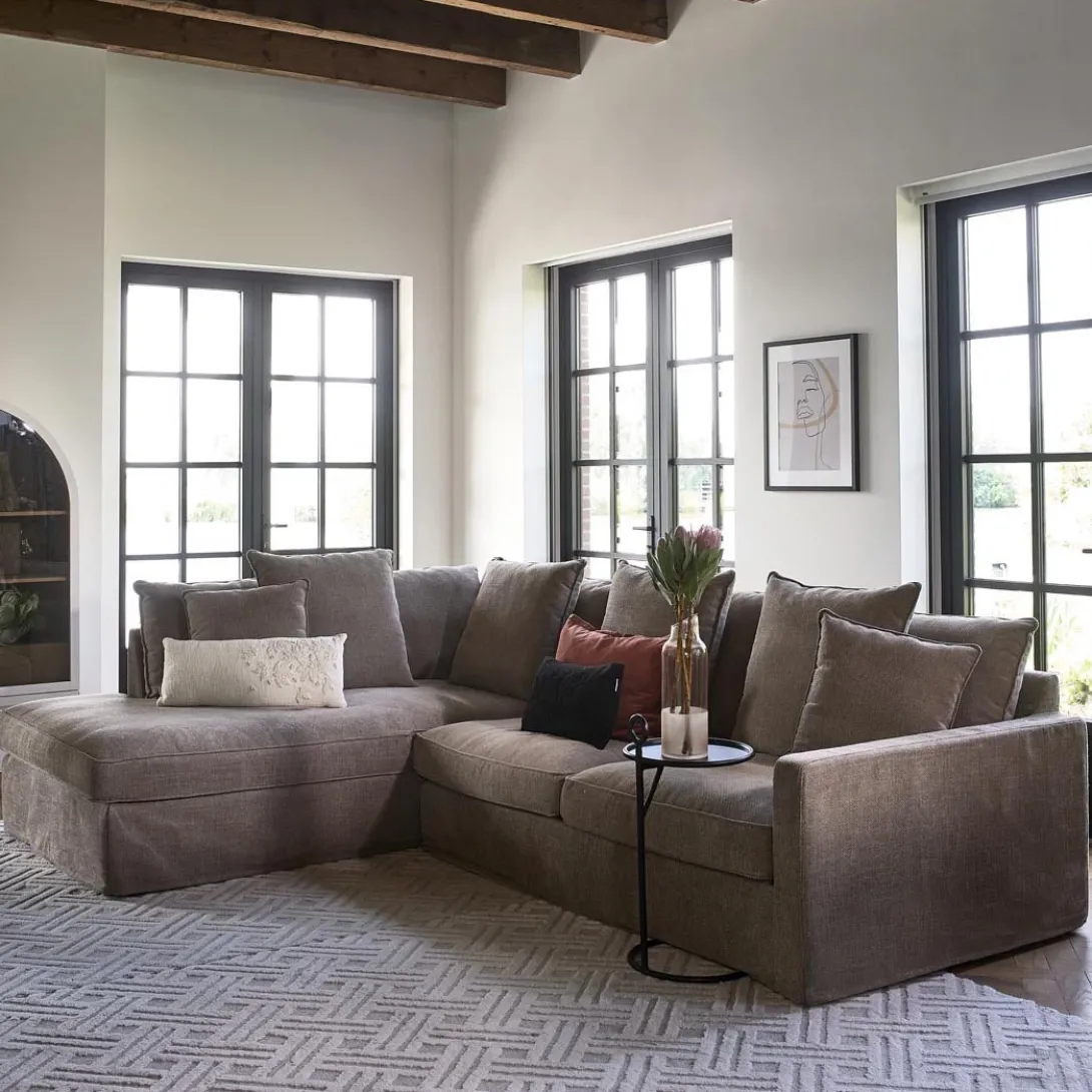 Hoekbank Links Lennox, Melting Silver