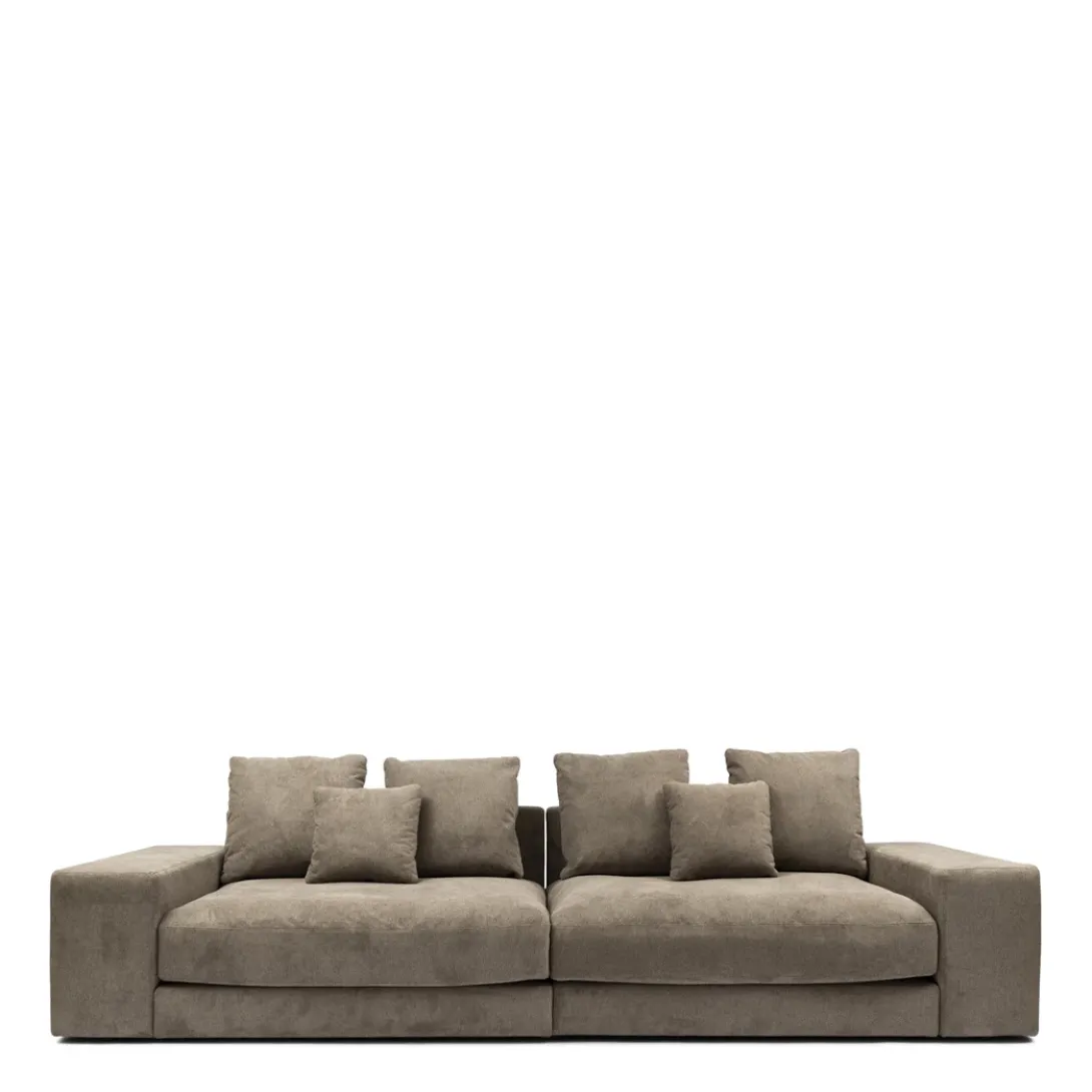 Hoekbank Rechts Vail, Warm Taupe, Chenille Jacquard Vogue