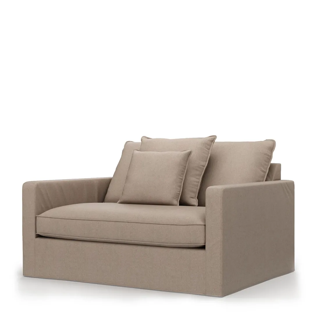 Love Seat Lennox, Persian Liver, Recycled Weave