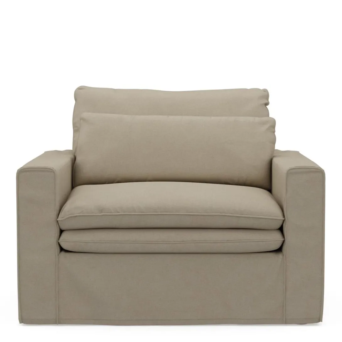 Loveseat Continental, Flanders Flax, Oxford Weave
