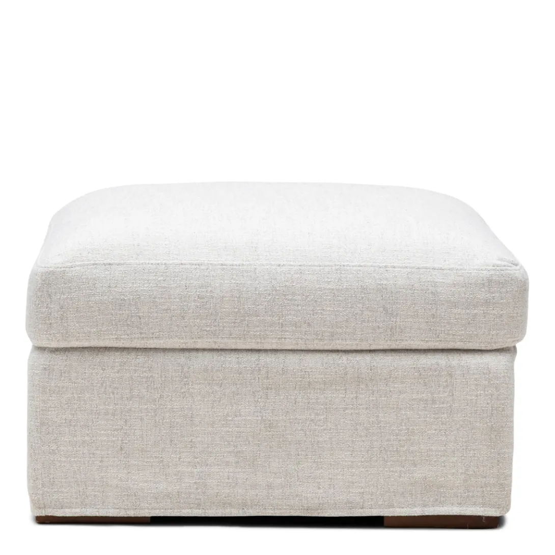 Miles Footstool Antique White