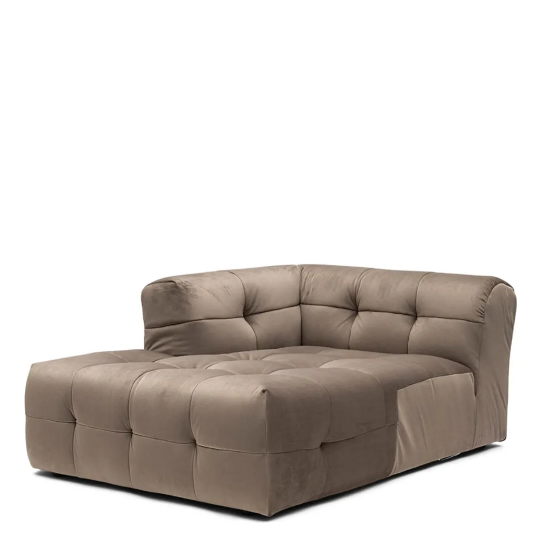 Modulaire Bank The Jones, Chaise Longue Links, Rich Almond