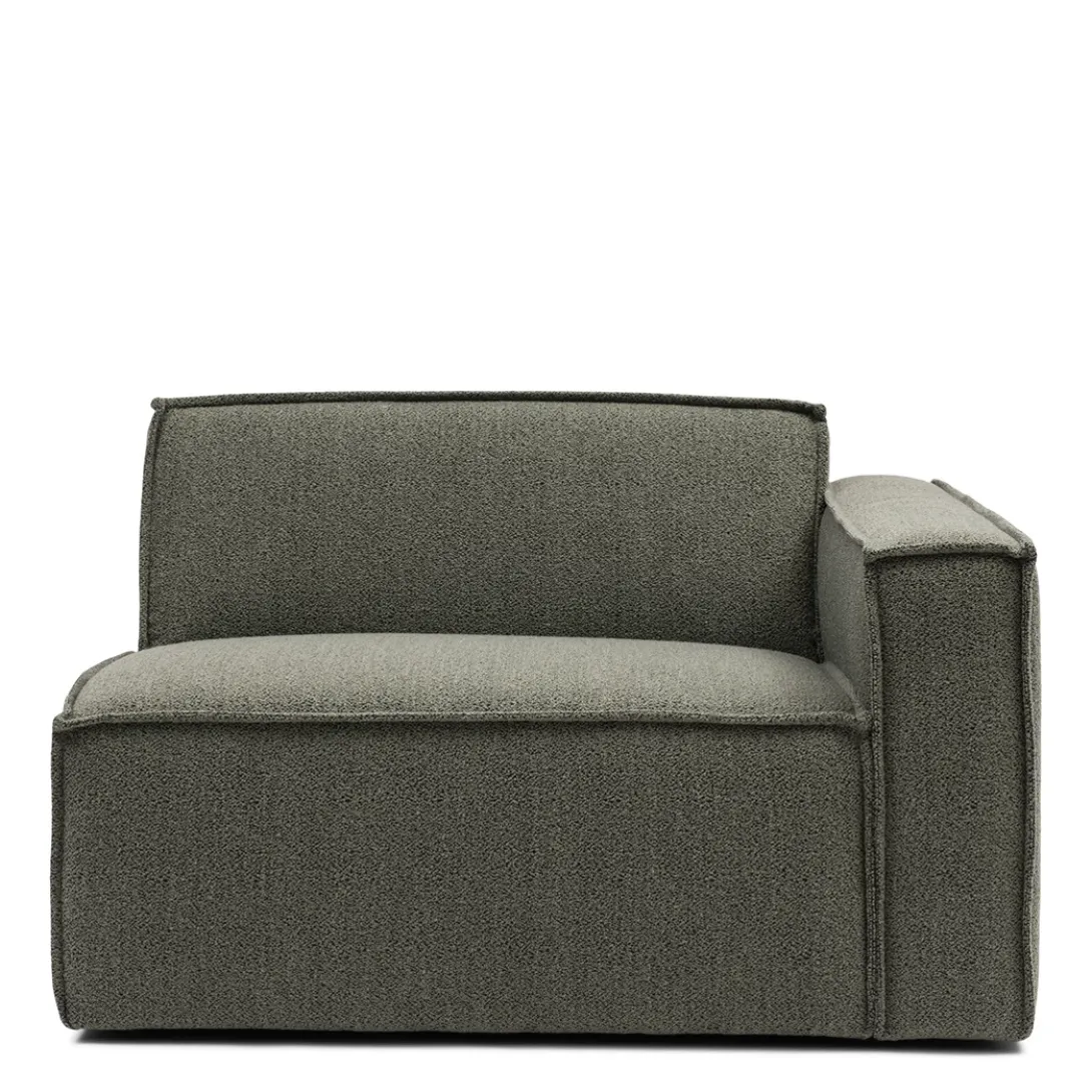 Modulaire Bank The Jagger, Zitelement Arm Rechts, Pale Green