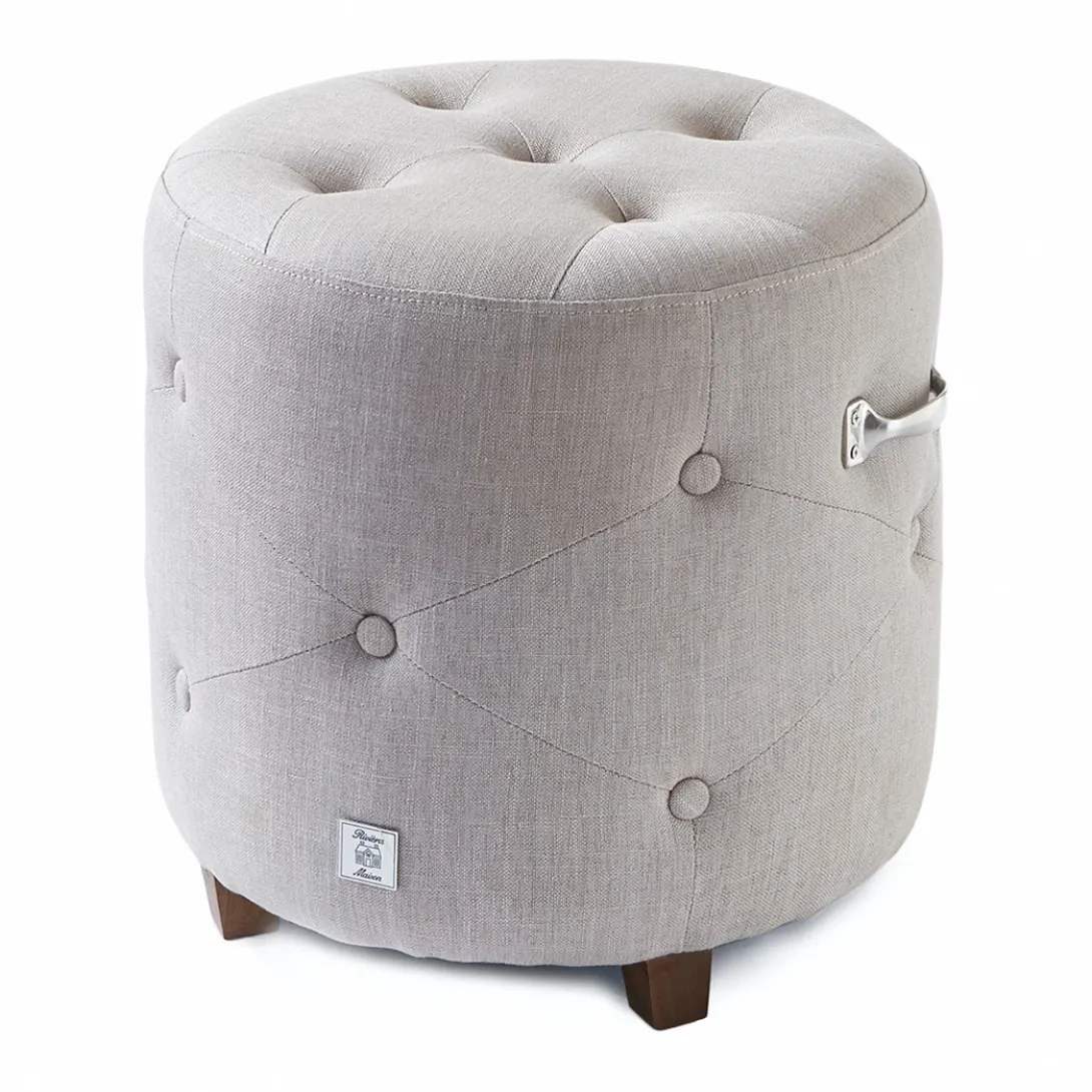 Poef Bowery, Flax, Linnen