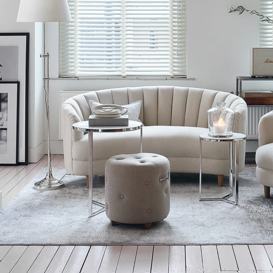 Poef Bowery, Flax, Linnen