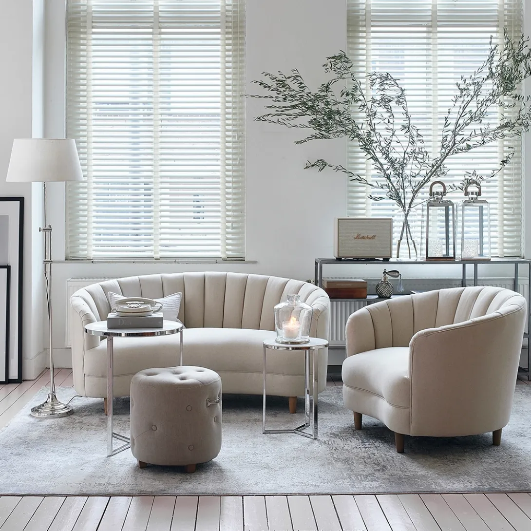 Poef Bowery, Flax, Linnen