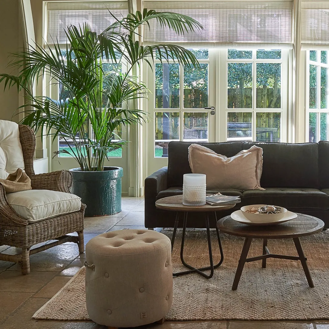 Poef Bowery, Flax, Linnen