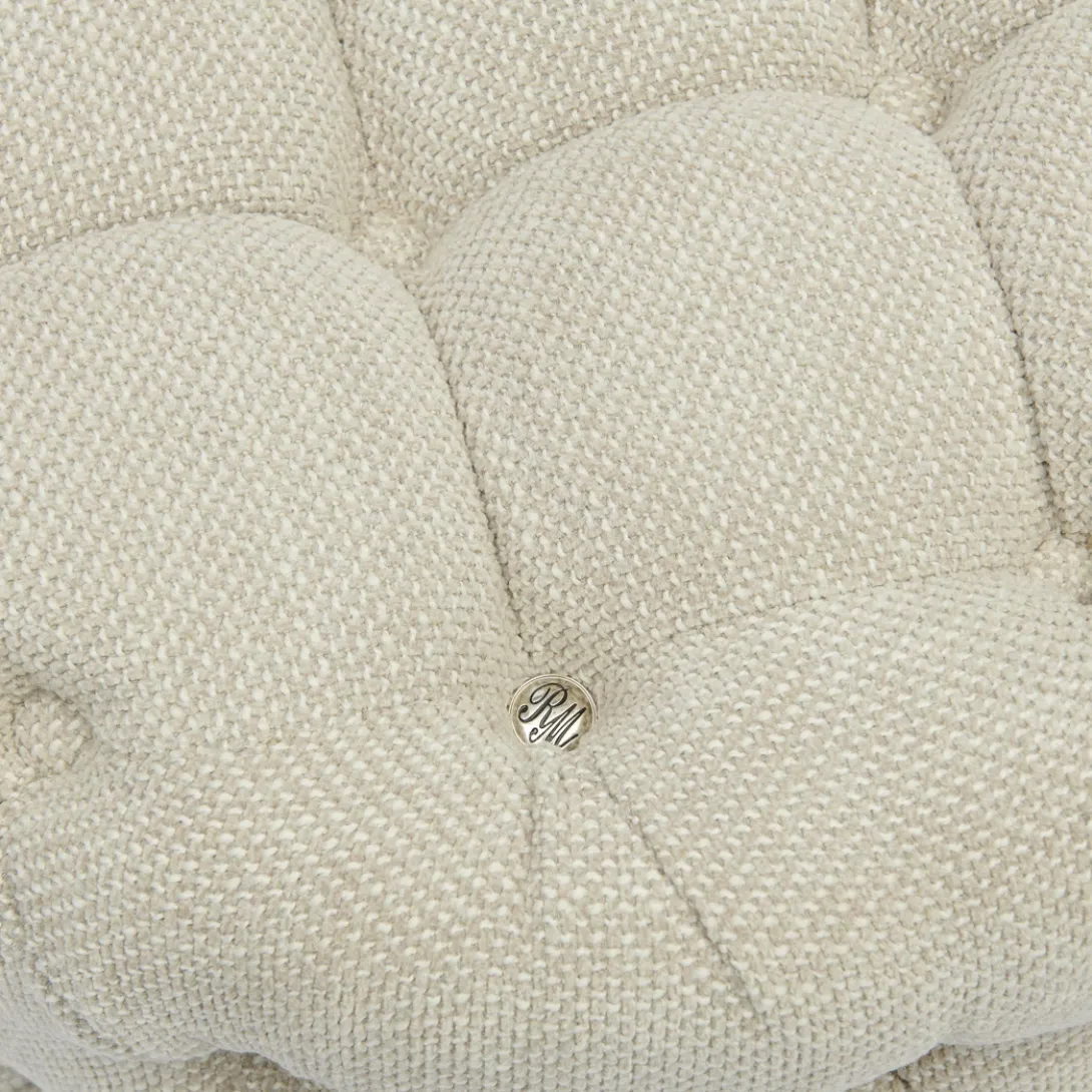 Poef Opera, Antique White, Rich Tweed