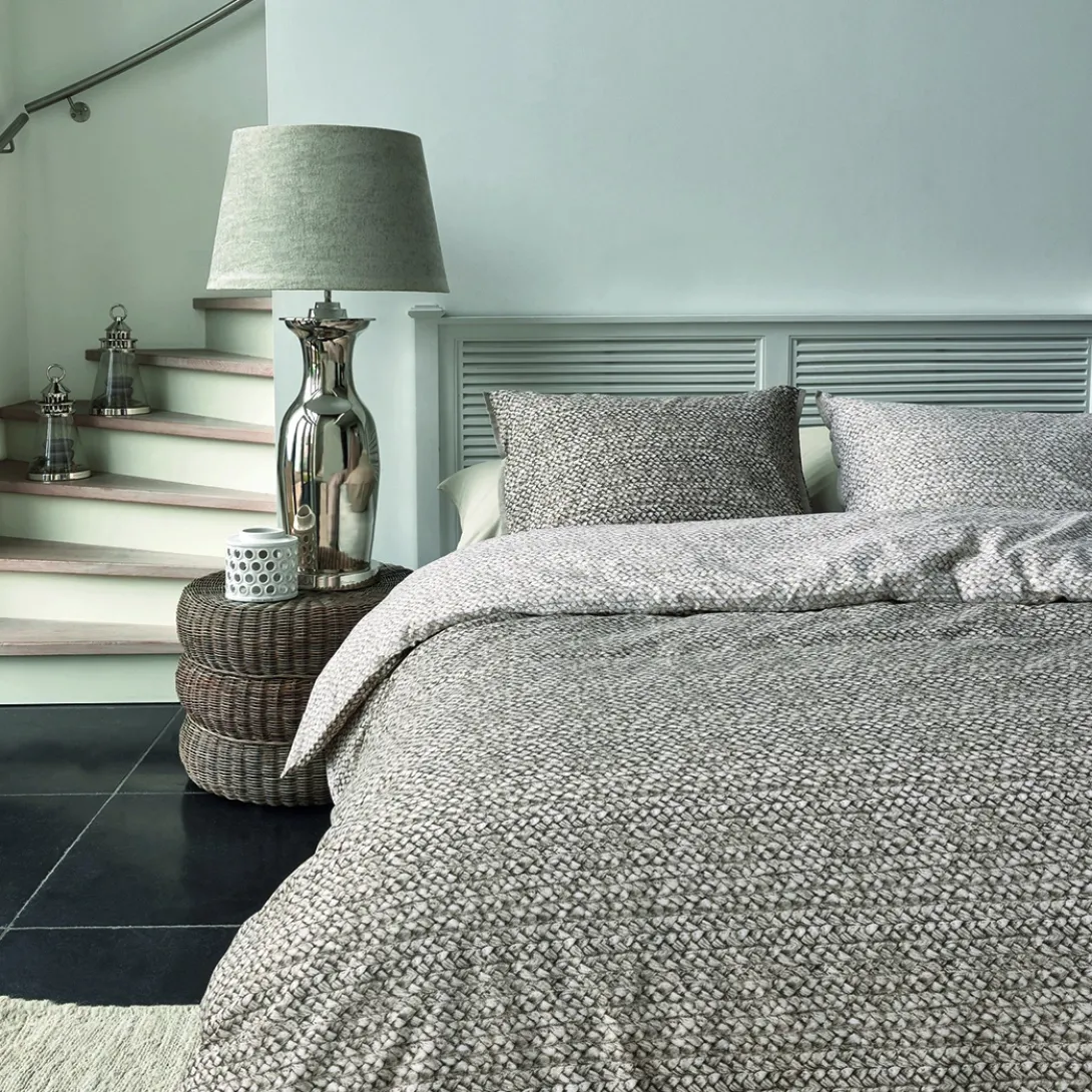 Poef Rustic Rattan Macaron