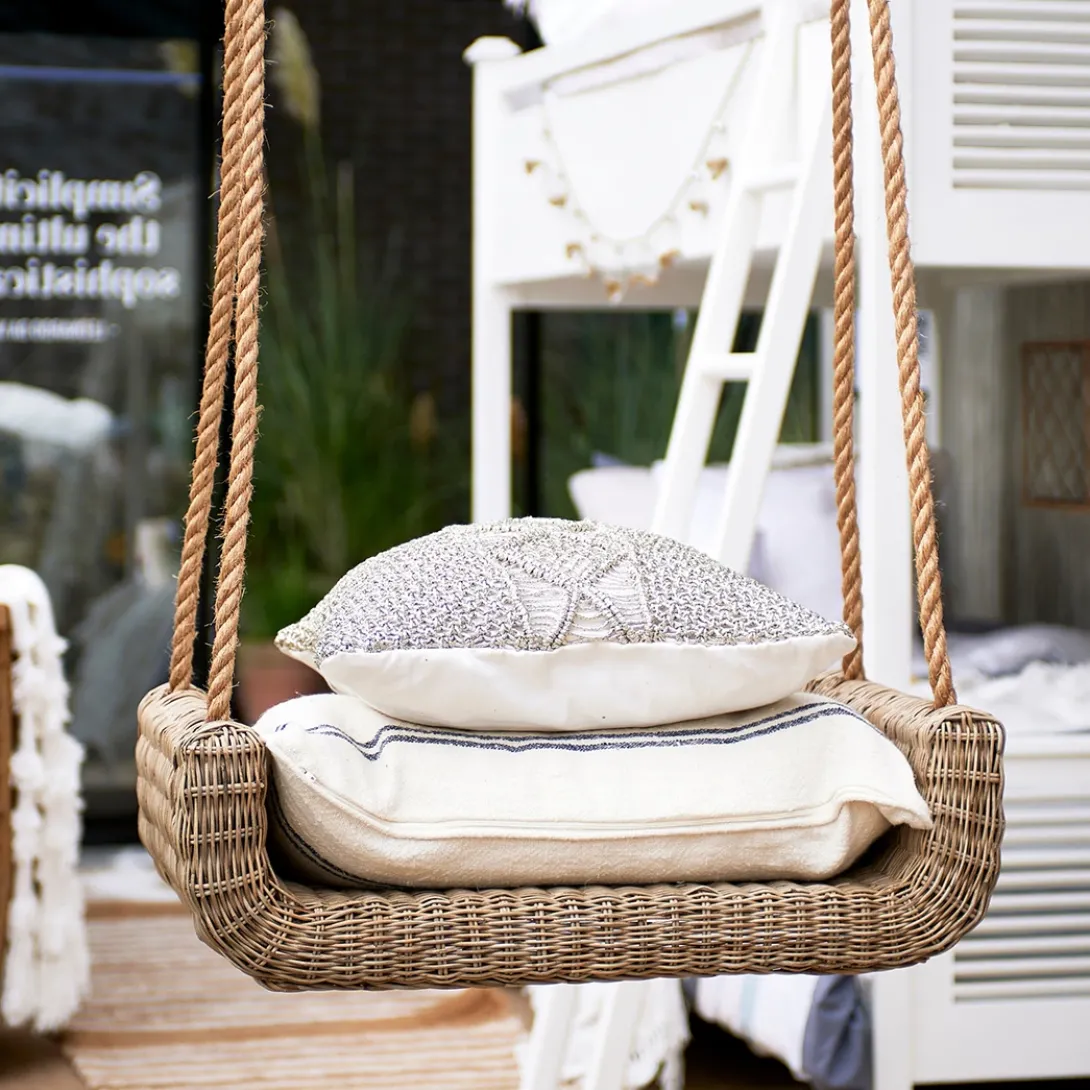Rustic Rattan Outdoor Ibiza Swing