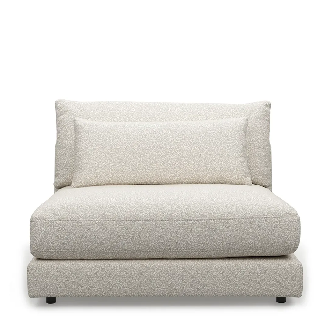 Stephen Center, bouclé, simply white