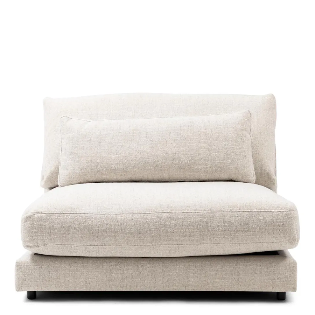 Stephen Center, rich tweed, antique white