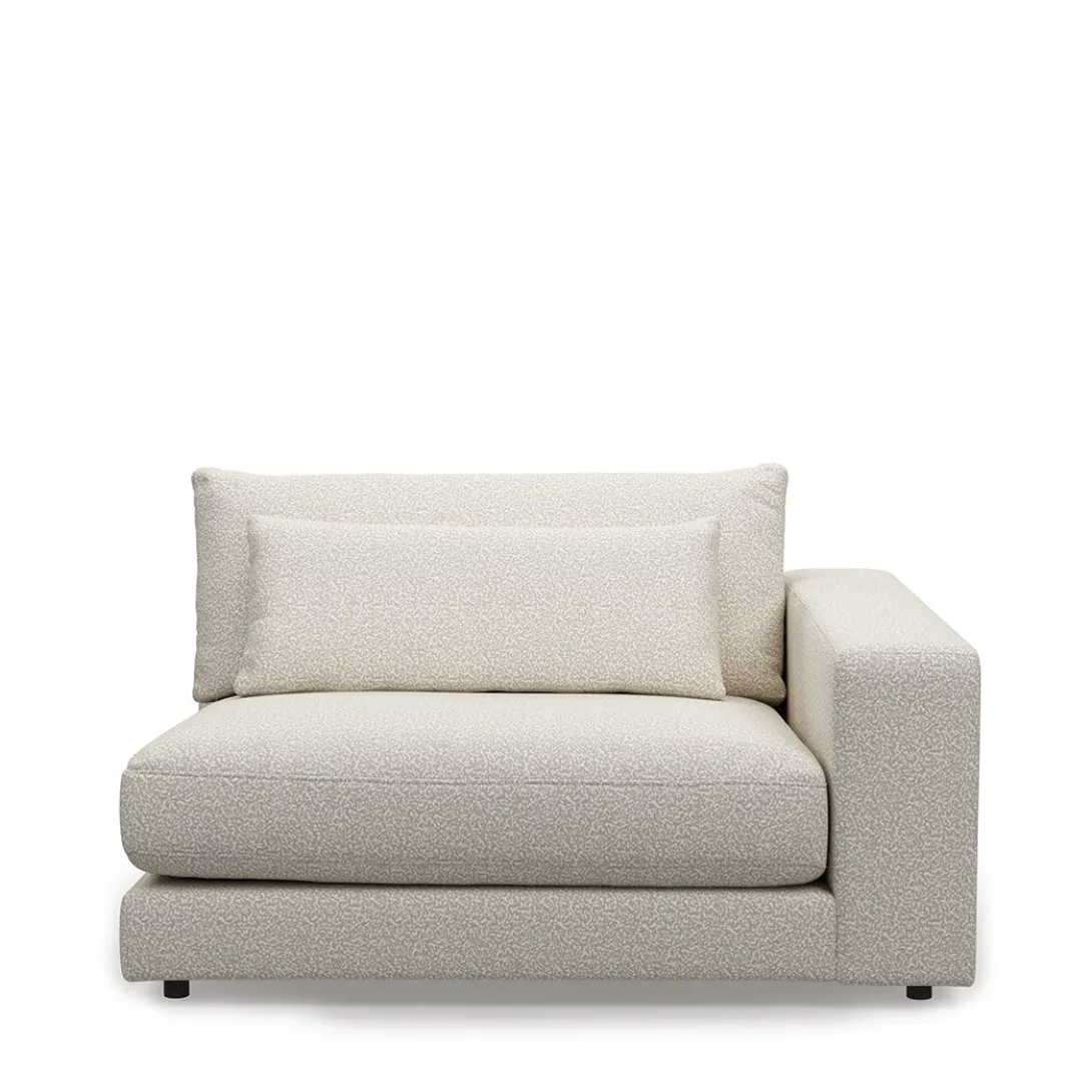 Stephen Corner Arm Right, bouclé, simply white