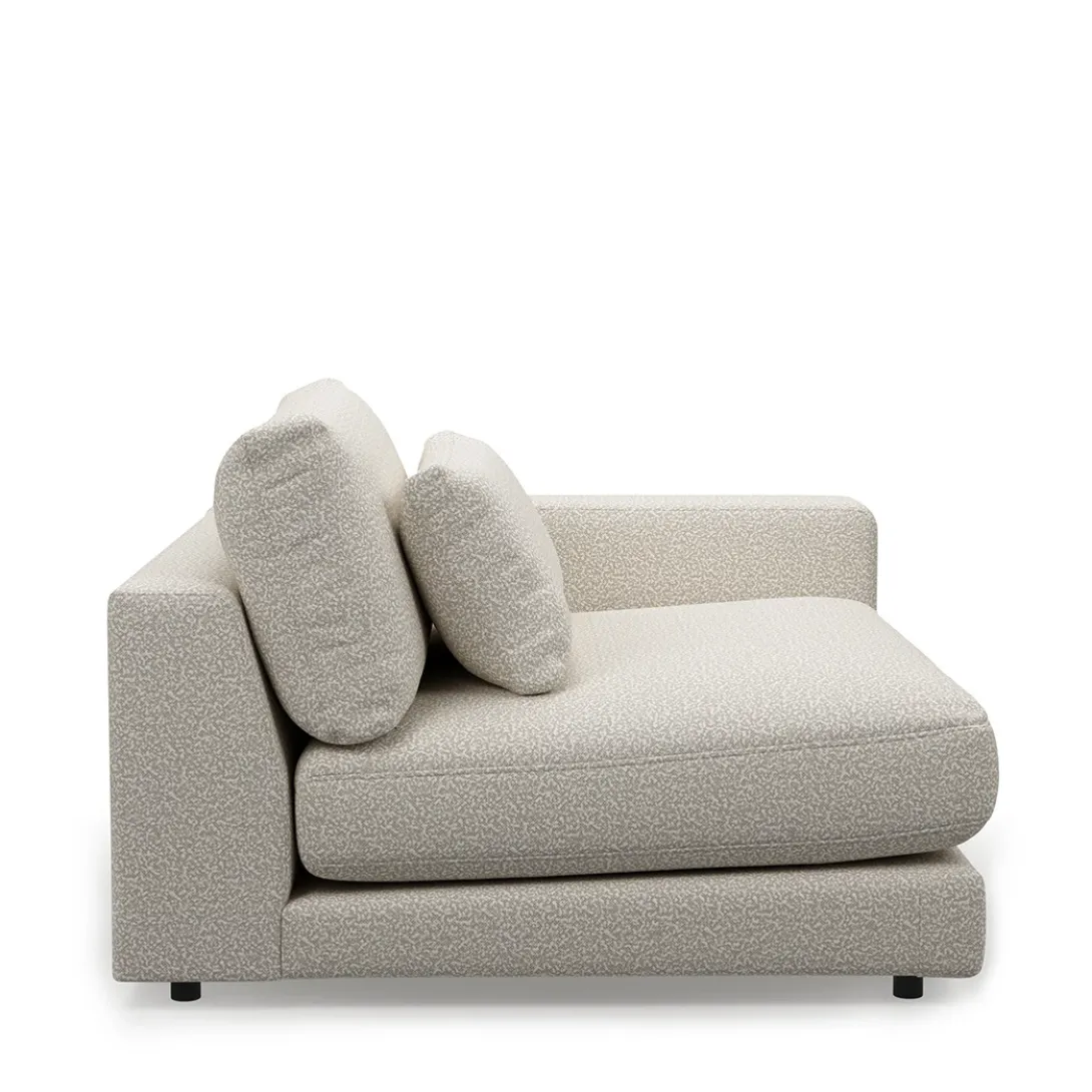 Stephen Corner Arm Right, bouclé, simply white