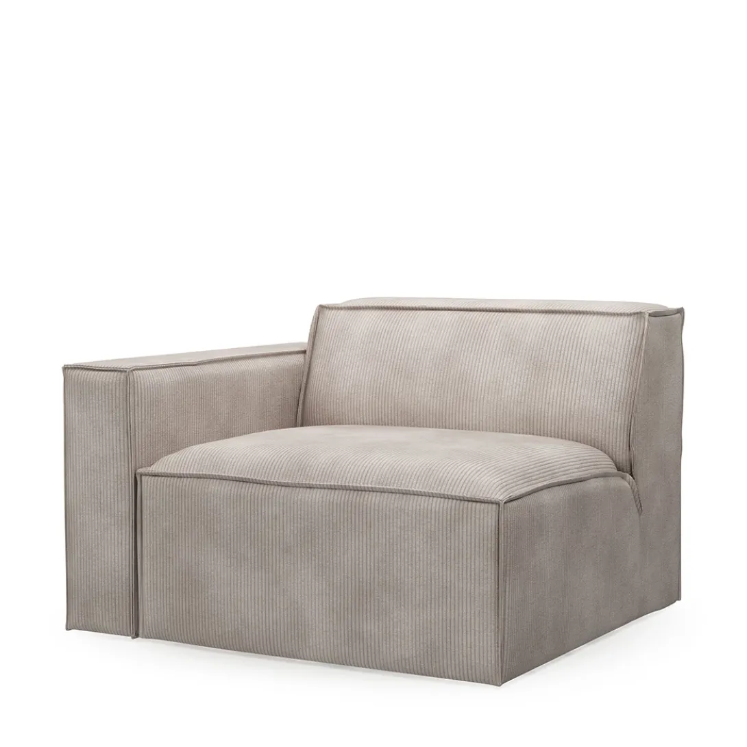 The Jagger Corner Left, english rib, almond