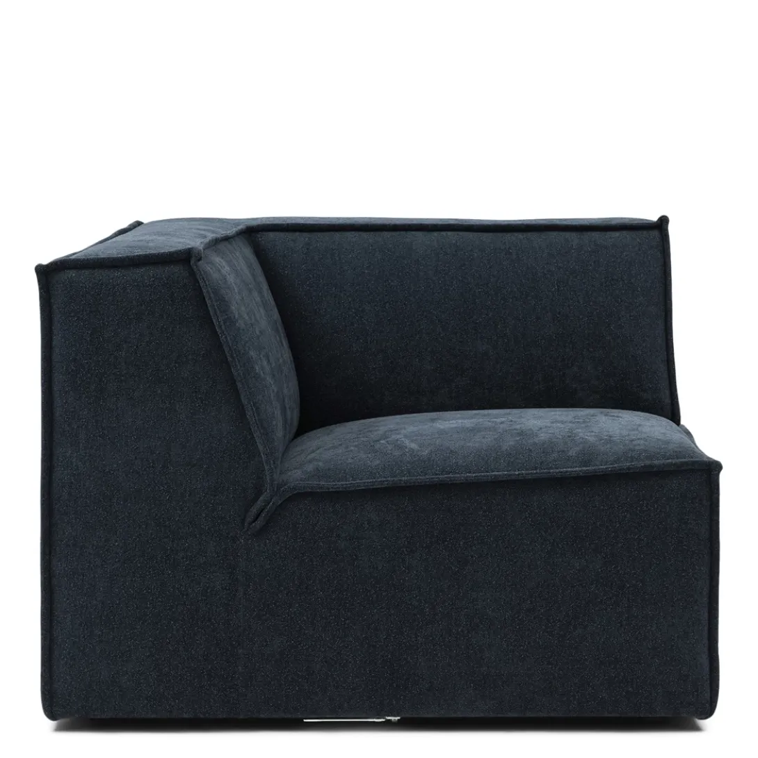 The Jagger Corner, french weave, deep blue