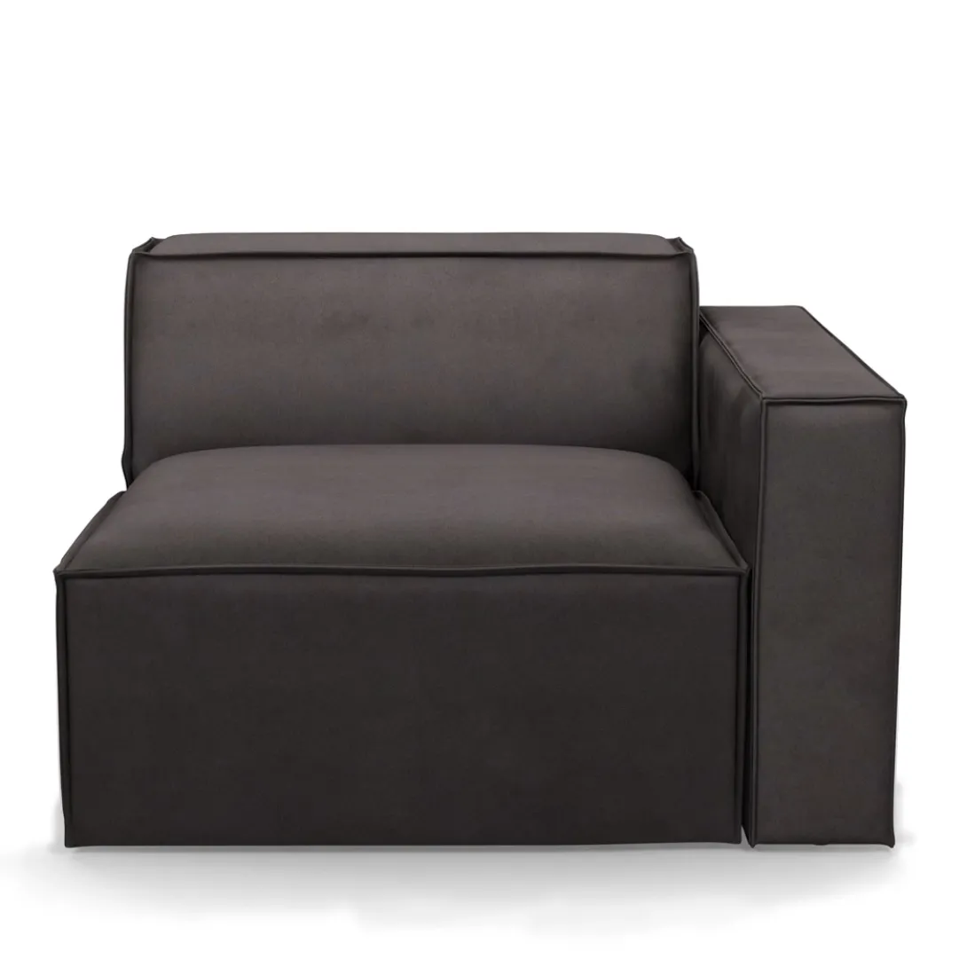 The Jagger Corner Right, scottish suede, noir