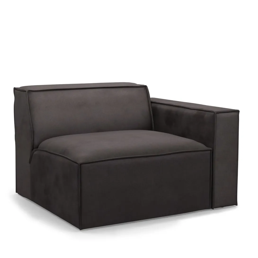 The Jagger Corner Right, scottish suede, noir