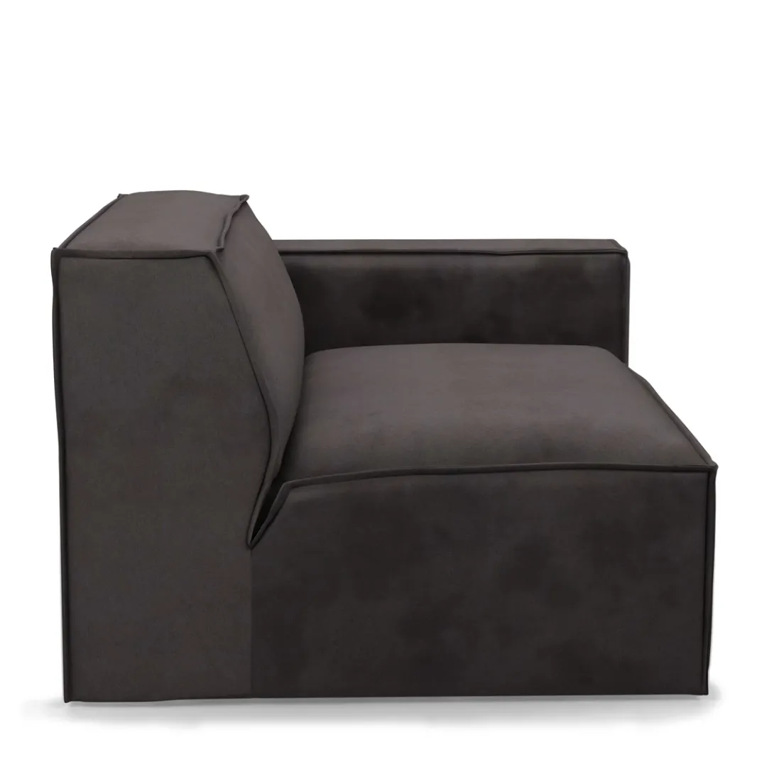 The Jagger Corner Right, scottish suede, noir