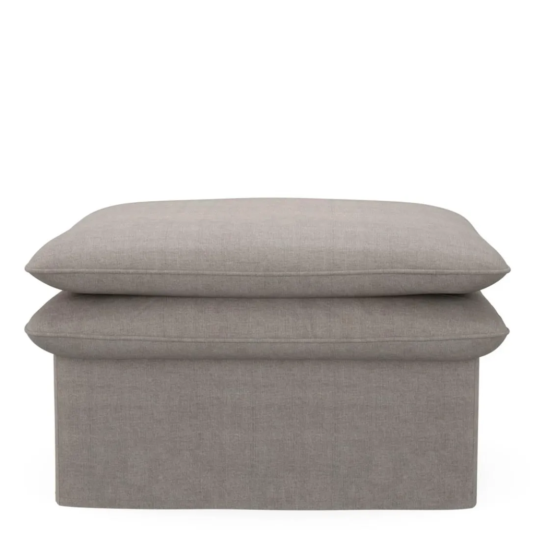 Voetenbank Continental, Stone, 105x90