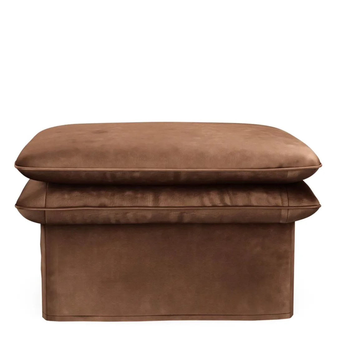 Voetenbank Continental, Chocolate, 105x90