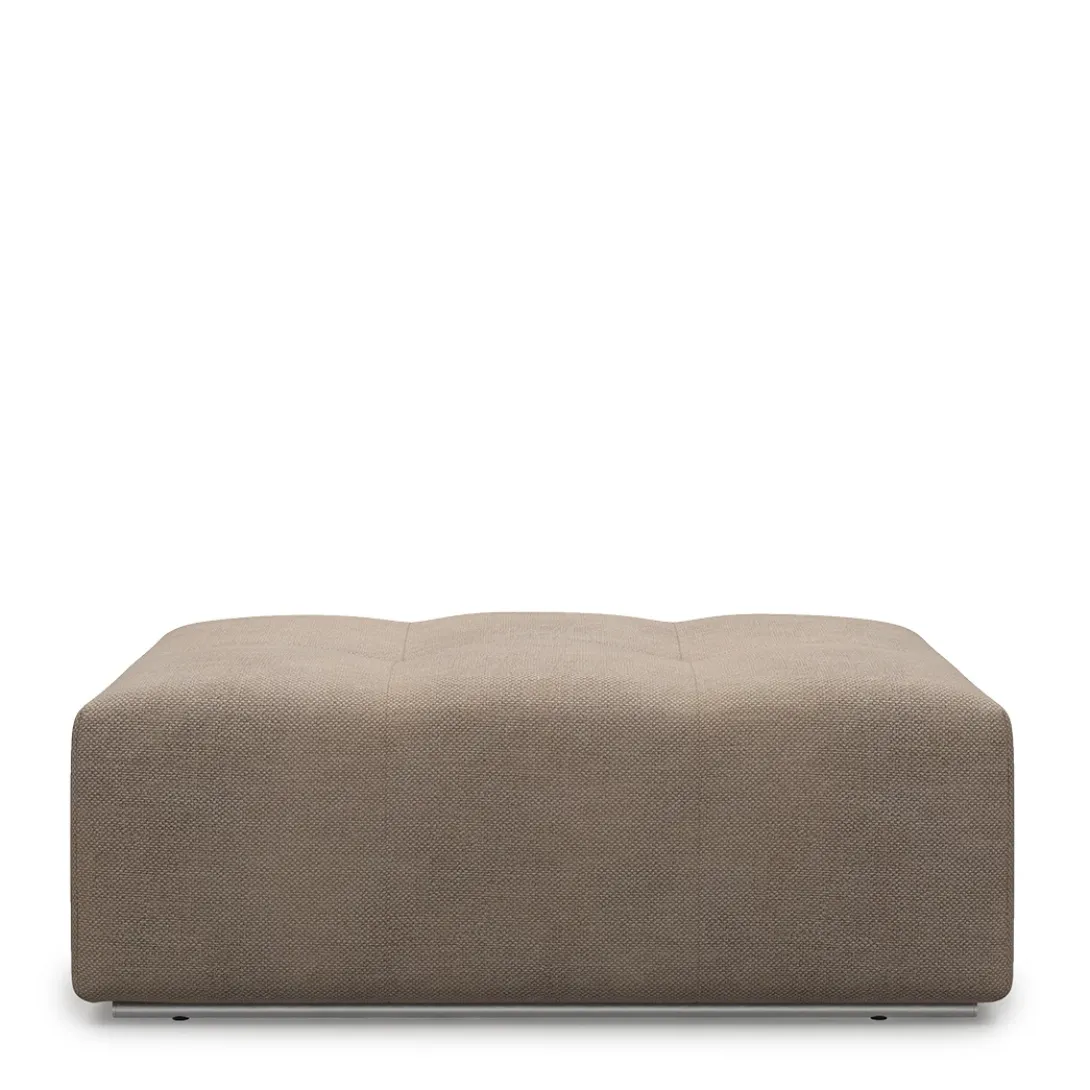 Voetenbank The Mark II, Melting Silver, 114x75