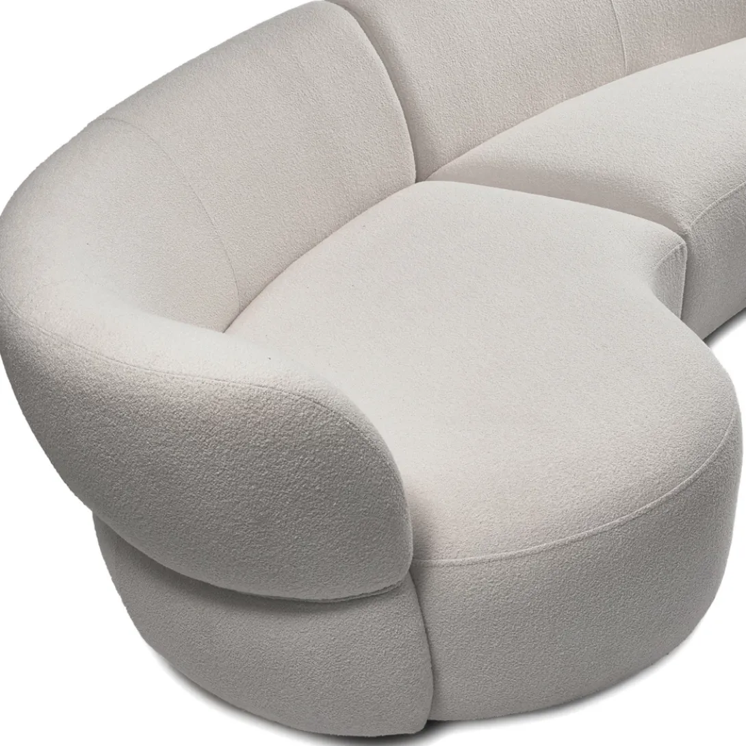 3,5-zitsbank San Remo, Arm Links, Natural Grey