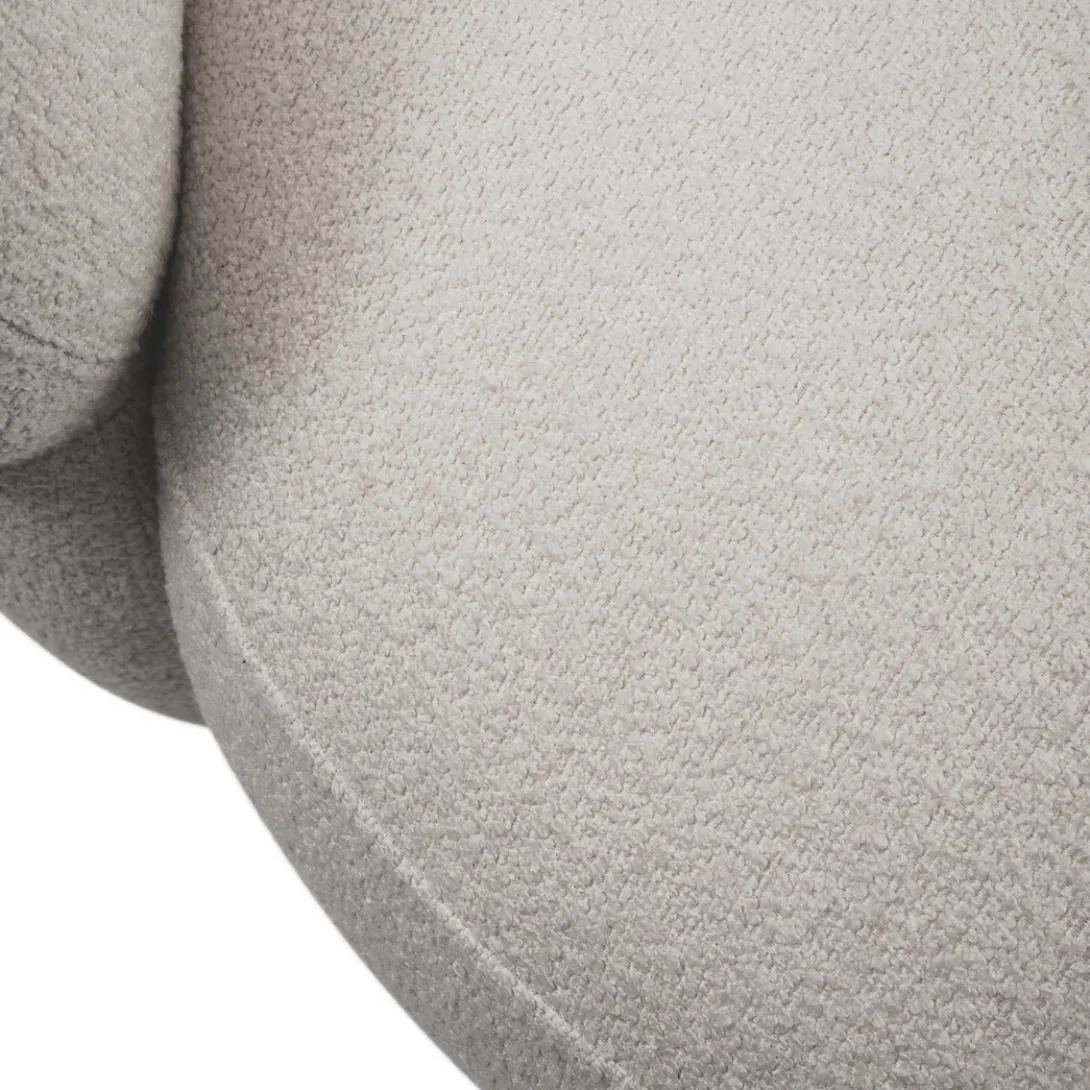 3,5-zitsbank San Remo, Arm Links, Natural Grey